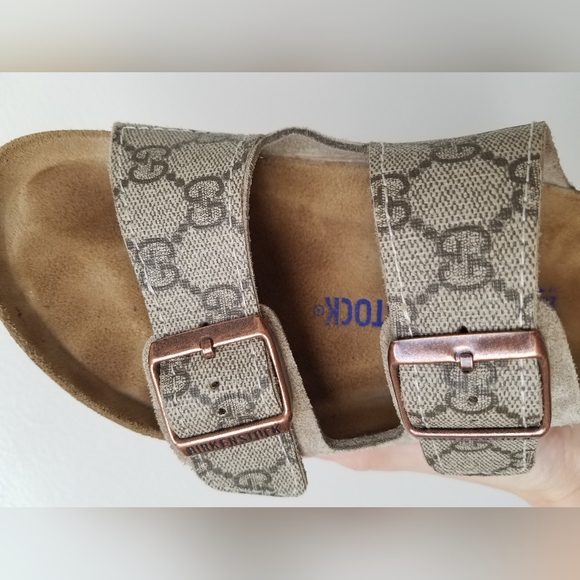 EUC Gucci custom Birkenstock Arizona Sandals Size 40 Narrow - Picture 4 of 11